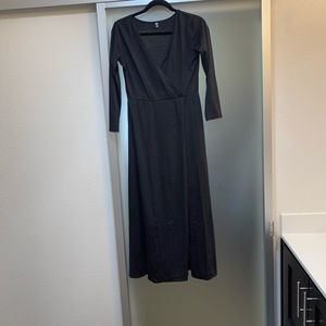 Long sleeve black dress, size large